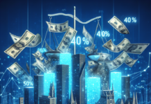 Disminución del Beneficio Compartido de las Empresas de la UE al 40% en 2024 people working on a table with papers and a tablet