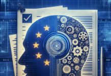 El 32.7% de la Población de la UE Utilizó Herramientas de IA Generativa en 2025 A young woman sitting with a laptop in front of her, talking to the smartphone, smiling.