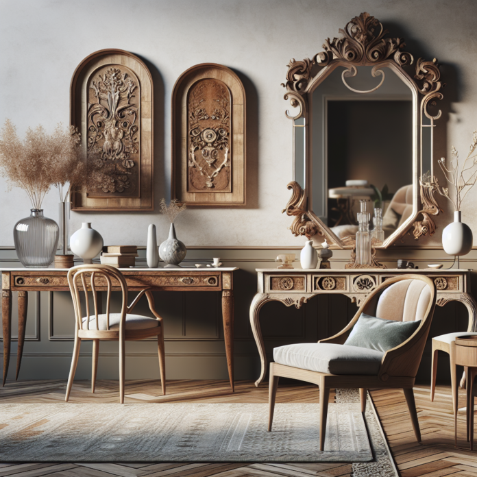 El Arte de Rescatar Muebles Vintage para Realzar Tu Casa Decoración con mueble vintage en ambiente moderno