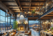 El Encanto Rústico del Exclusivo Piso de Chenoa en Madrid el exclusivo piso de Chenoa en Madrid, ladrillo visto, decoración rústica y un elegante chester rojo