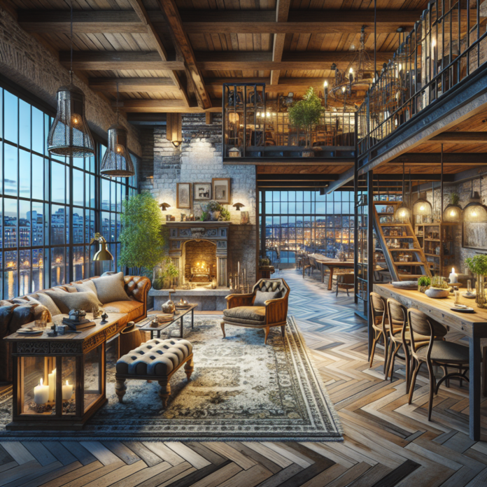 El Encanto Rústico del Exclusivo Piso de Chenoa en Madrid el exclusivo piso de Chenoa en Madrid, ladrillo visto, decoración rústica y un elegante chester rojo