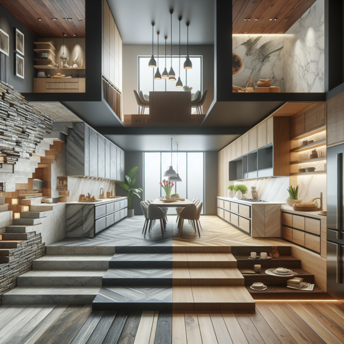 Encimera de piedra para cocina