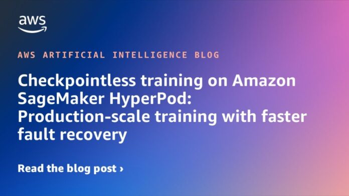 Entrenamiento Sin Puntos de Control en Amazon SageMaker HyperPod: Capacitación Checkpointless training on Amazon SageMaker HyperPod: Production-scale training with faster fault recovery