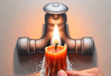 Frotar una Vela en el Grifo del Baño: Brillo y Repulsión del Agua "Si frotas con una vela el grifo del baño, conseguirás repeler el agua y el acero queda brillante"