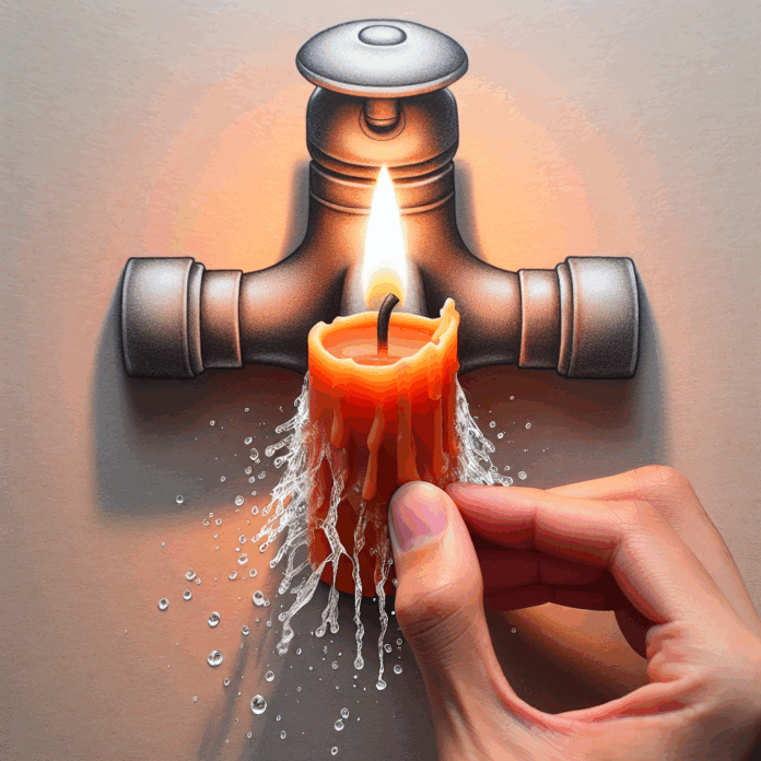 "Si frotas con una vela el grifo del baño, conseguirás repeler el agua y el acero queda brillante"