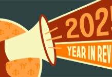 Informe Anual de Informes Policiales de IA Bullhorn with "2025 Year in Review" coming out of it in bold letters