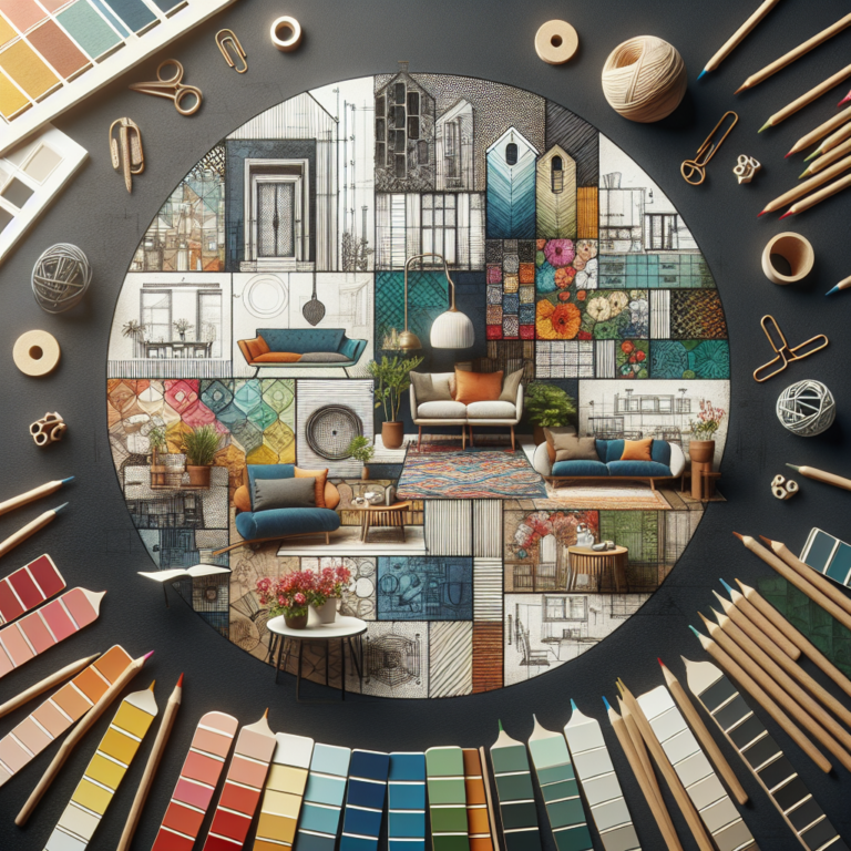 Revista de diseño arquitectónico sobre mesa