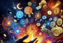 Los Importes de Fuegos Artificiales Aumentan en 2024 A couple with two young children watching fireworks.