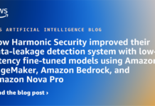 Mejora de la Detección de Filtraciones de Datos en Harmonic Security con Modelos Afinados de Baja Latencia Usando Amazon SageMaker, Amazon Bedrock y Amazon Nova Pro How Harmonic Security improved their data-leakage detection system with low-latency fine-tuned models using Amazon SageMaker, Amazon Bedrock, and Amazon Nova Pro