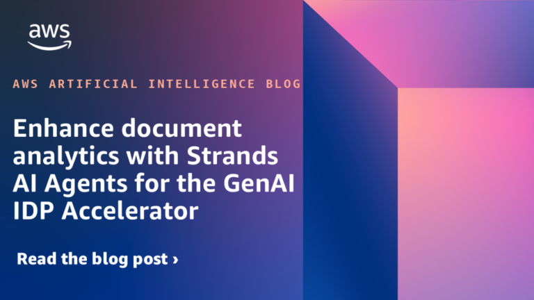 Enhance document analytics with Strands AI Agents for the GenAI IDP Accelerator