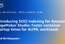 Presentación del Indexado SOCI para Amazon SageMaker Studio: Tiempos de Inicio de Contenedores más Rápidos para Cargas de Trabajo de IA/ML Introducing SOCI indexing for Amazon SageMaker Studio: Faster container startup times for AI/ML workloads