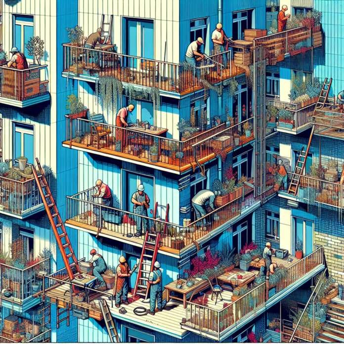 Quién tiene la obligación de reparar las barandillas de balcones y terrazas en una comunidad de vecinos, según la Ley de Propiedad Horizontal