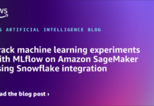 Seguimiento de Experimentos de Aprendizaje Automático con MLflow en Amazon SageMaker mediante Integración con Snowflake Track machine learning experiments with MLflow on Amazon SageMaker using Snowflake integration
