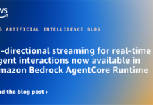 Streaming Bidireccional para Interacciones en Tiempo Real Disponible en Amazon Bedrock AgentCore Runtime Bi-directional streaming for real-time agent interactions now available in Amazon Bedrock AgentCore Runtime