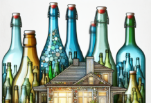 Transforma Tu Hogar: Decoración Personalizada con Botellas de Vidrio Reutilizadas No lo sabía, pero con una botella de vidrio reutilizada, podemos hacer esta útil idea para darle un toque personal de decoración al hogar