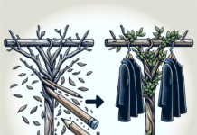 Transforma una Rama Caída en un Hermoso Perchero Económico No lo sabía, pero con una rama caída del árbol podemos hacer un precioso perchero, fácil y económico