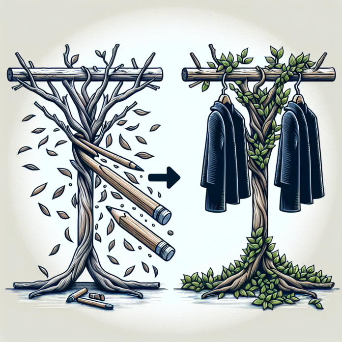 No lo sabía, pero con una rama caída del árbol podemos hacer un precioso perchero, fácil y económico