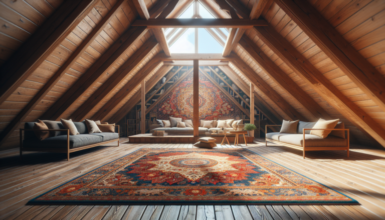 Decoración con alfombras orientales: el truco para dar calidez a un ático abierto