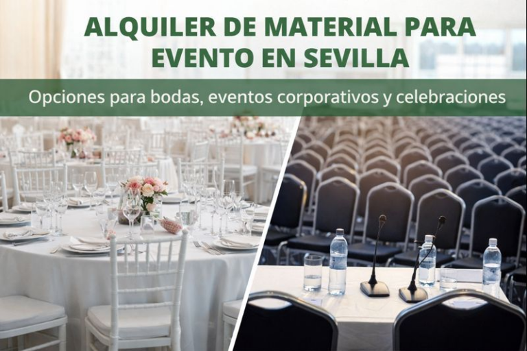 Alquileres Alemán: qué opciones existen de material para eventos en Sevilla y cómo elegir la más adecuada