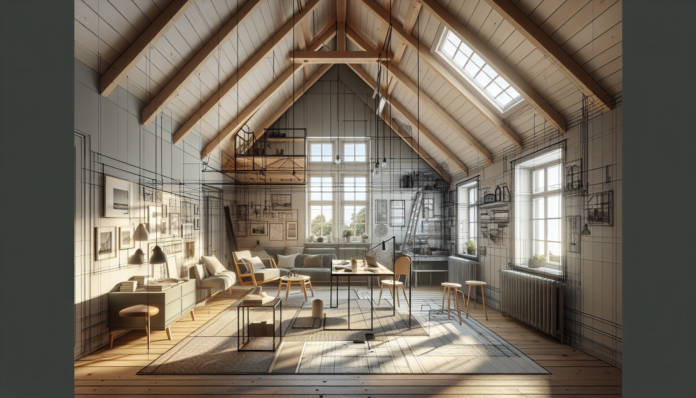 Ático Escandinavo: El Arte de Dividir Espacios con Color y Ático escandinavo: el arte de zonificar con color y luz