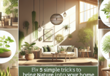 Cinco Trucos Sencillos para Llevar la Naturaleza a tu Hogar decoración natural en casa