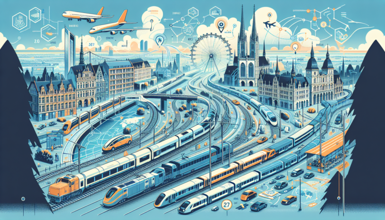 People waiting in front of a passing train.