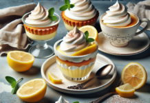 Delicia Ligera: Vasitos de Crema de Mascarpone y Limón Crema de mascarpone y limón: un postre en vasito ligero y delicioso