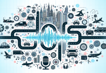 Entendiendo el Transporte: Un Nuevo Glosario para Podcasts A plane flying over a cargo port.