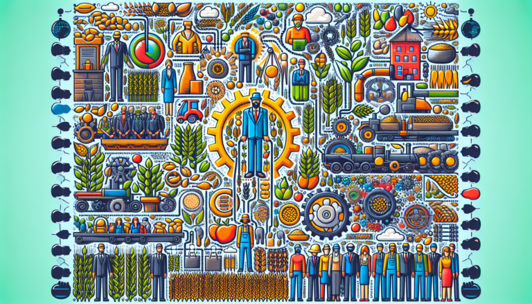 A person driving a farm tractor on the field.