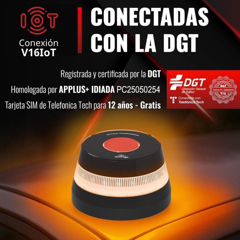 LEDBOX lanza su baliza V16 con geolocalización 3.0 homologada por la DGT: máxima seguridad vial y conexión gratuita hasta 2038