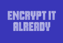 Presentamos Encrypt It Already: Seguridad para tu Privacidad Digital animated image of the text "encrypt it already" turning from text into circles