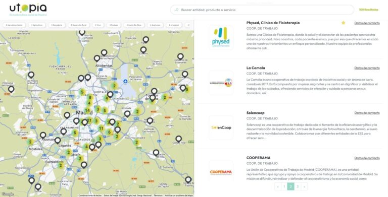 Utopía, el primer marketplace social de Madrid, alcanza las 100 entidades adheridas