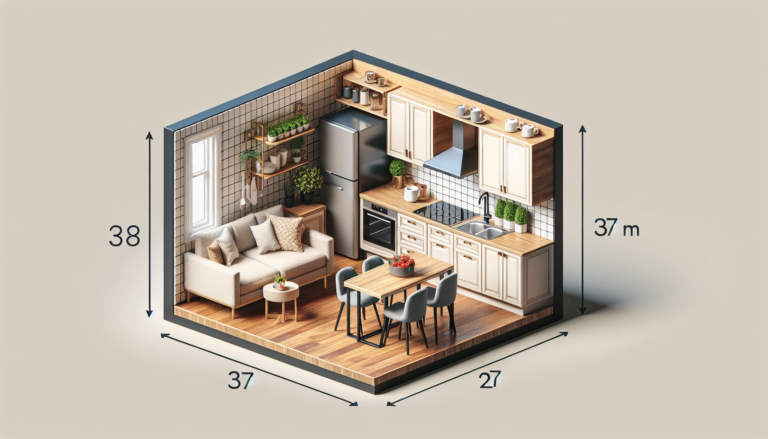 Cómo tener cocina con isla en solo 37 m²