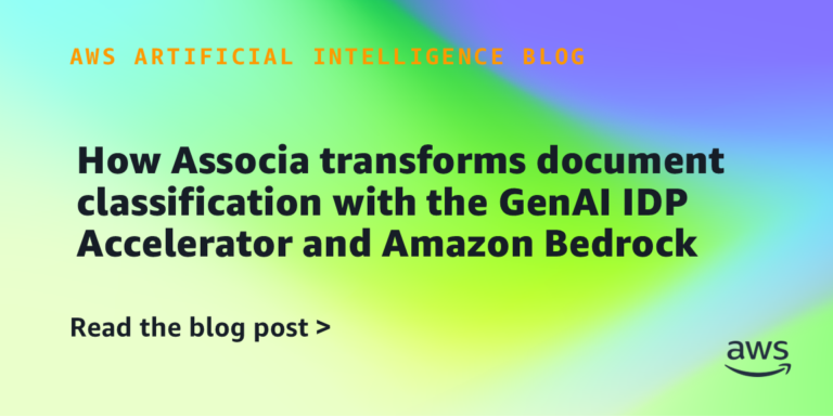 How Associa transforms document classification with the GenAI IDP Accelerator and Amazon Bedrock