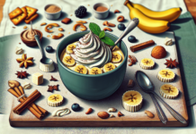 Deliciosa Crema de Plátano en Vasitos Individuales Postre individual: Crema de plátano en vasitos