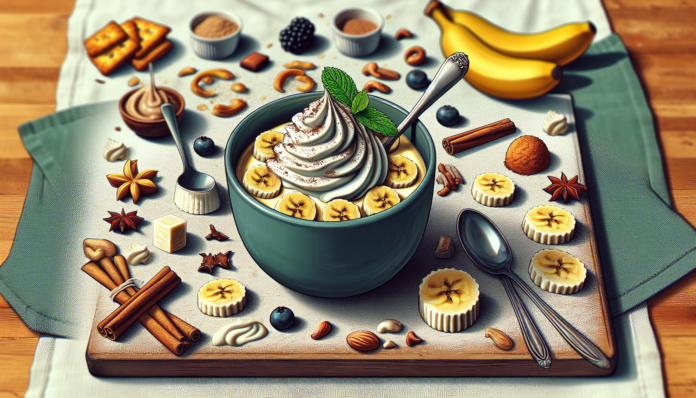 Deliciosa Crema de Plátano en Vasitos Individuales Postre individual: Crema de plátano en vasitos