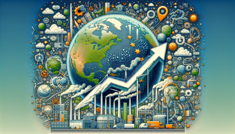 Smoke from chimneys.