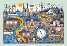 Estudio revela el tiempo de viaje hacia la escuela o el hospital más cercano en la UE: desigualdades regionales en el acceso a servicios esenciales A close-up of a map with colourful pins.