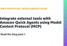 Integración de Herramientas Externas con Amazon Quick Agents Usando el Protocolo de Contexto del Modelo (MCP) Integrate external tools with Amazon Quick Agents using Model Context Protocol (MCP)