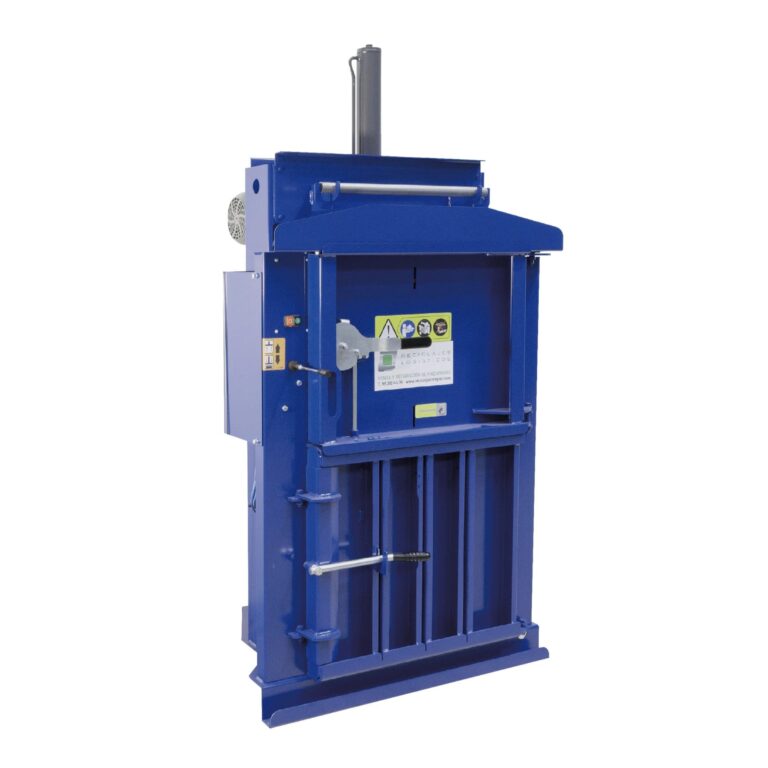 Prensa compactadora RL113: eficiencia y robustez para la gestión de cartón y plástico en pymes y comercio