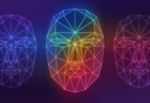 Sí a la Ley ‘Fuera el Hielo de Nuestras Caras’ The angular outline of three faces as a computer might see them, colored like a rainbow