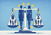 Brecha de Género en el Empleo en la UE: Un Análisis de la Situación Actual de las Mujeres en el Mercado Laboral women and men wearing work vests and helmets side by side.