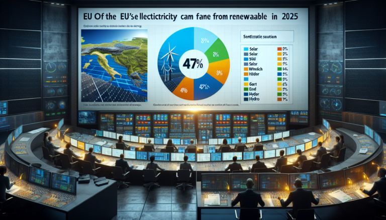 El 47% de la Electricidad de la UE Provino de Fuentes Renovables en 2025