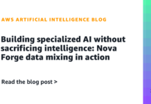 Forjando IA Especializada Sin Sacrificar Inteligencia: La Mezcla de Datos de Nova Forge en Acción Building specialized AI without sacrificing intelligence: Nova Forge data mixing in action