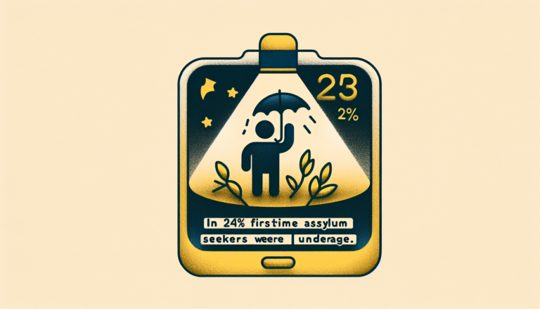 En 2025, el 24% de los solicitantes de asilo por primera vez eran menores de edad