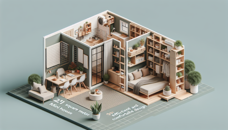 Mini Casa de 21 Metros Cuadrados: Diseño Eficiente y Confortable