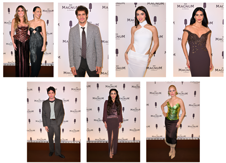 Celebridades Brillan en la Fiesta de Magnum en Cannes con Martiño Rivas, Begoña Vargas, Heidi Klum y Adriana Lima