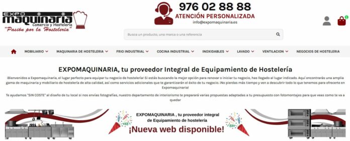 Expomaquinaria Presenta Su Nueva Web para Consolidar Su Liderazgo en Expomaquinaria lanza su nueva web para reforzar su liderazgo en maquinaria y mobiliario de hostelería tras 17 años en el sector