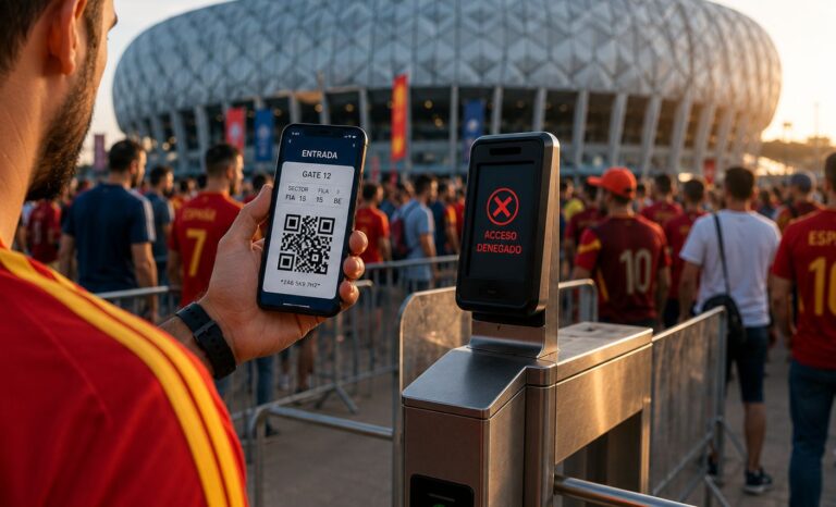 Un solo código QR puede dejar fuera a miles de aficionados del Mundial