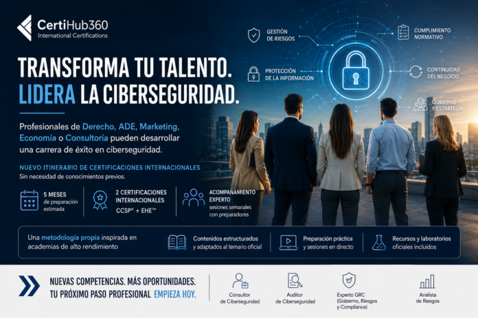 CertiHub360 Presenta un Itinerario de Certificaciones Internacionales para Iniciar en CertiHub360 lanza un itinerario de certificaciones internacionales para acceder a la ciberseguridad desde cero
